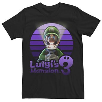 Men's Luigi's Mansion 3 Luigi Purple Portrait Tee