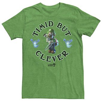 Men's Nintendo Luigi's Mansion 3 Timid But Clever Portrait Graphic Tee
