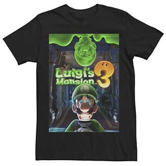 Men's Luigi's Mansion 3 Luigi Poster Graphic Tee