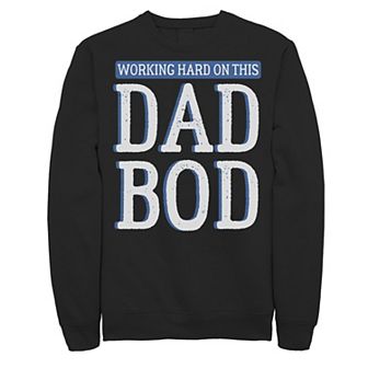Men's Work On Dad Bod Fleece Graphic Pullover