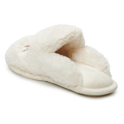 Women s LC Lauren Conrad Mama Llama Faux Fur Slippers
