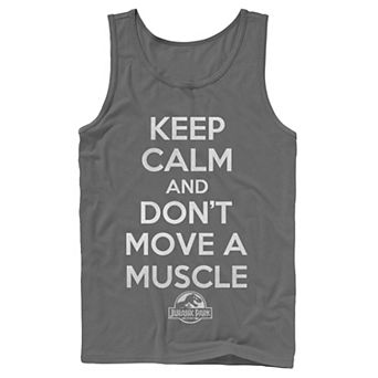 Boys 8-20 Jurassic Park Keep Calm & Don't Move Tank Top