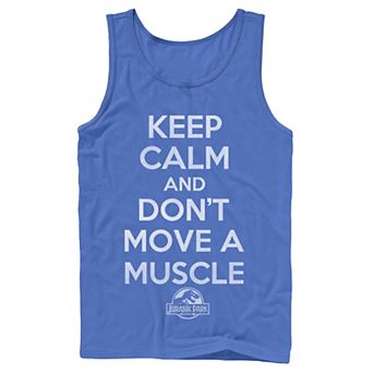 Boys 8-20 Jurassic Park Keep Calm & Don't Move Tank Top
