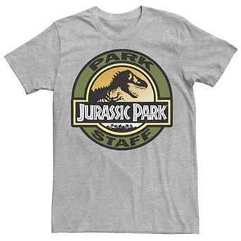 Men's Jurassic Park Staff Icon T-Rex Skeleton Tee