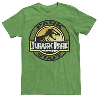 Men's Jurassic Park Staff Icon T-Rex Skeleton Tee