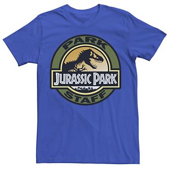 Men's Jurassic Park Staff Icon T-Rex Skeleton Tee