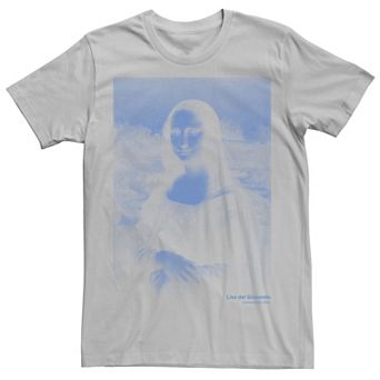 Men's Mona Lisa Negative Photo Portrait Graphic Tee