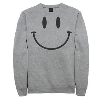 Men's Smiley Face Line Art Fleece