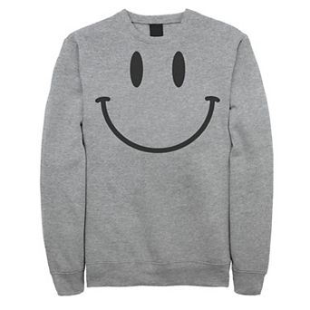 Men's Smiley Face Line Art Fleece