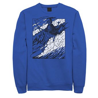 Men's Grim Reaper Riding The Wave Poster Fleece
