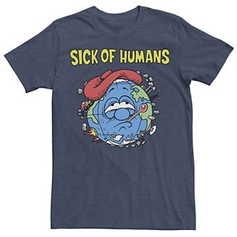 Men's Sick Of Humans Planet Earth Graphic Tee
