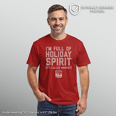 Men's Full Of Holiday Spirit Whiskey Graphic Tee
