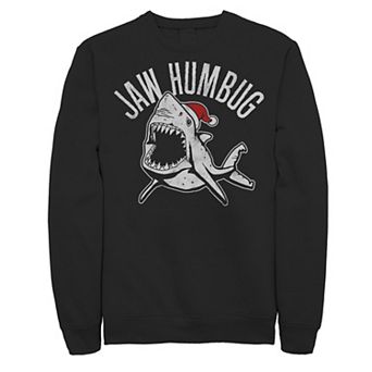 Men's Jaw Humbug Christmas Shark Santa Hat Fleece