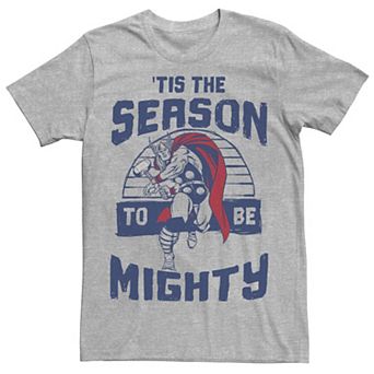 Men's Marvel Thor 'Tis The Season To Be Mighty Christmas Graphic Tee