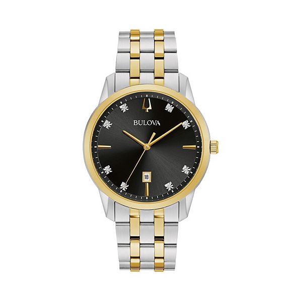 Bulova mens watch with on sale diamonds