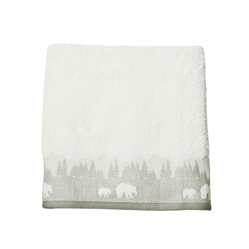Signature Saranac Bath Towel, Beig/Green