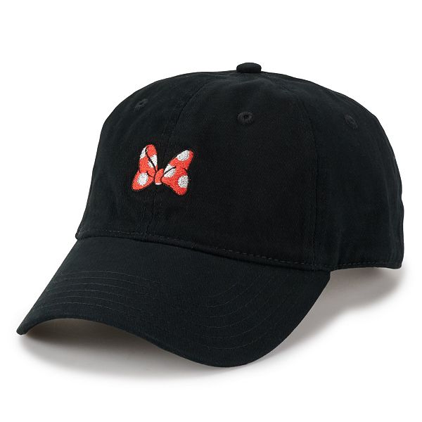 Disney Girls' Minnie Mouse Baseball Cap – 3D Bow Curved Brim Strap Back Hat  (4-7)