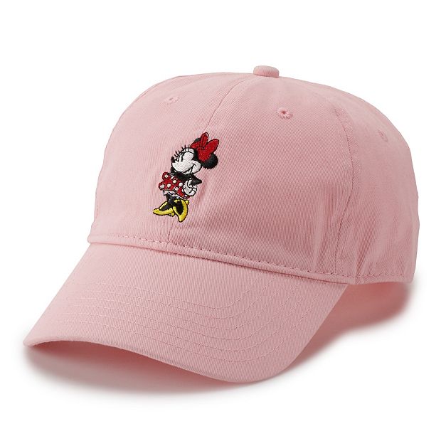 Disney's Minnie Mouse Women's Embroidered Pink Baseball Cap