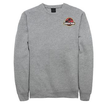 Men's Jurassic Park Logo Red & Yellow Pocket Sweatshirt