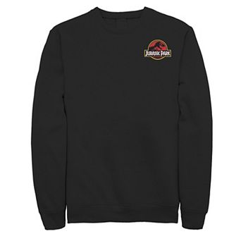 Men's Jurassic Park Logo Red & Yellow Pocket Sweatshirt