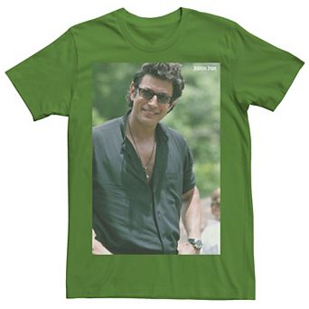 Men's Jurassic Park Jeff Goldblum Smile Poster Style Tee