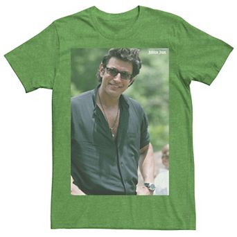 Men's Jurassic Park Jeff Goldblum Smile Poster Style Tee