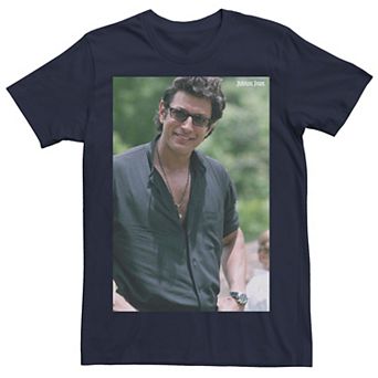 Men's Jurassic Park Jeff Goldblum Smile Poster Style Tee