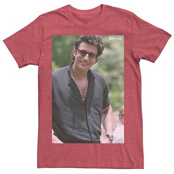 Men's Jurassic Park Jeff Goldblum Smile Poster Style Tee