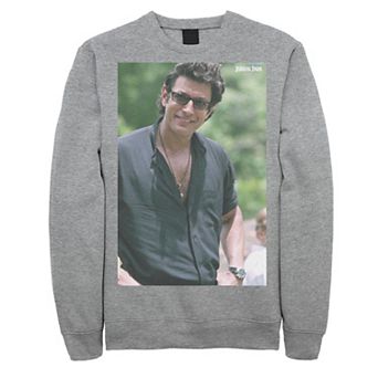 Men's Jurassic Park Jeff Goldblum Smile Poster Style Sweater