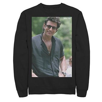 Men's Jurassic Park Jeff Goldblum Smile Poster Style Sweater