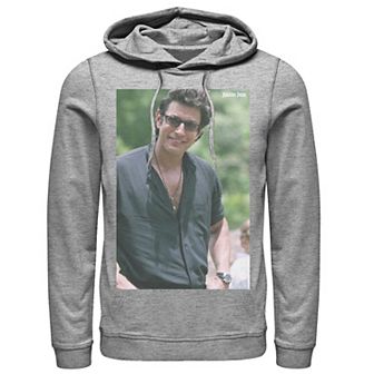 Men's Jurassic Park Jeff Goldblum Smile Poster Style Pullover Hoodie