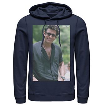 Men's Jurassic Park Jeff Goldblum Smile Poster Style Pullover Hoodie