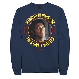 Men's Jurassic Park Remind Me To Thank John Pullover Sweatshirt