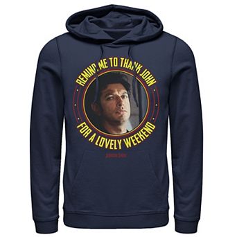 Men's Jurassic Park Remind Me To Thank John Hoodie