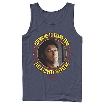 Men's Jurassic Park Remind Me To Thank John For The Weekend Tank Top