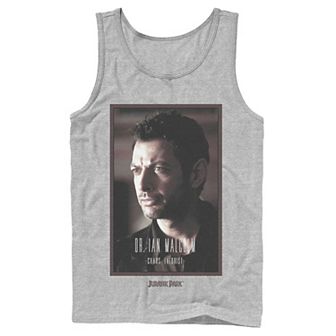 Men's Jurassic Park Dr. Ian Malcolm Chaos Theorist Graphic Tank Top
