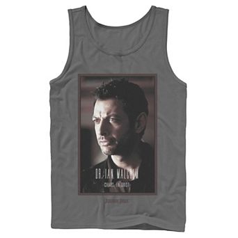 Men's Jurassic Park Dr. Ian Malcolm Chaos Theorist Graphic Tank Top