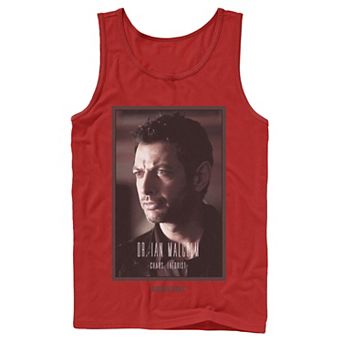 Men's Jurassic Park Dr. Ian Malcolm Chaos Theorist Graphic Tank Top