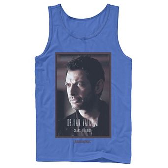Men's Jurassic Park Dr. Ian Malcolm Chaos Theorist Graphic Tank Top