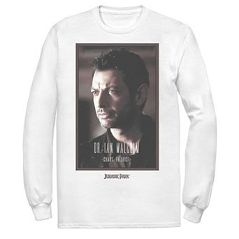 Men's Jurassic Park Dr. Ian Malcolm Chaos Theorist Long Sleeve Tee