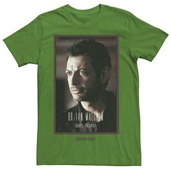 Men's Jurassic Park Dr. Ian Malcolm Chaos Theorist Tee