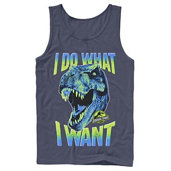Men's Jurassic Park T-Rex I Do What I Want Graphic Tank Top