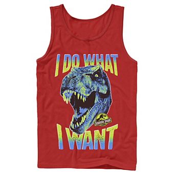 Men's Jurassic Park T-Rex I Do What I Want Graphic Tank Top