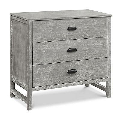 3 drawer grey dresser TUHOME Kaia 3 Drawers Dresser, Superior Top, Light Gray, CLZ6591