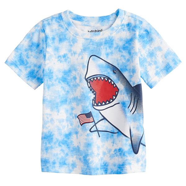 Toddler Boy Jumping Beans® Patriotic Shark Tie-Dyed Graphic Tee