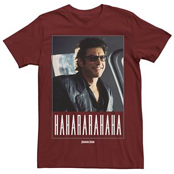 Men's Jurassic Park Ian Malcolm Hahararahaha Tee