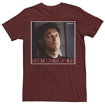 Men's Jurassic Park Ian Malcolm Life Finds A Way Graphic Tee