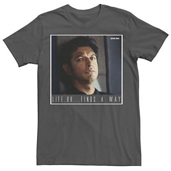 Men's Jurassic Park Ian Malcolm Life Finds A Way Graphic Tee