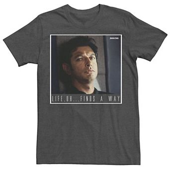 Men's Jurassic Park Ian Malcolm Life Finds A Way Graphic Tee