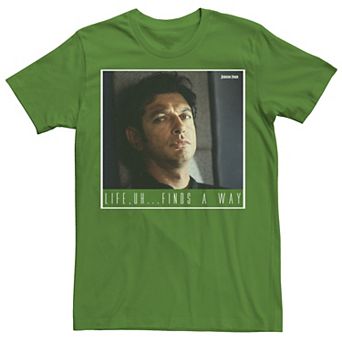 Men's Jurassic Park Ian Malcolm Life Finds A Way Graphic Tee